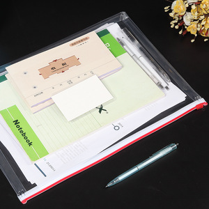 Comix Universal Transparent Zipper <b>Bag</b> A4 Size <b>Document</b> Storage Office Organizer PE Material Reusable Sealable - Product Image 4