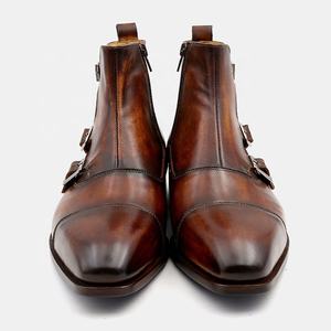 <span class=keywords><strong>Bottes</strong></span> <span class=keywords><strong>en</strong></span> cuir Oxford à couture Goodyear Blake faites à la main pour hommes <span class=keywords><strong>Bottes</strong></span> personnalisées de haute qualité pour homme <span class=keywords><strong>Bottes</strong></span> de luxe pour homme avec boucles - Product Image 3