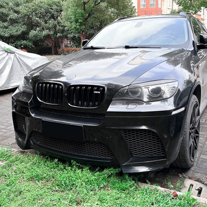 Bmw X6 E71 Headlight Eyebrows 2008 2014 Carbon Fiber Texture Front Decals Body Stickers Adhesive Car Exterior Decoration - Product Image 2