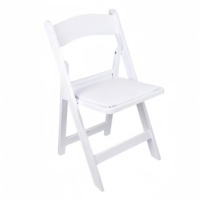 Chaises Pliantes Modernes Blanches en Plastique Wimbledon pour Événements Extérieurs Jardin Salle à Manger Mariages Fêtes Durables