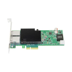 AN8550-T2PoE 10Gb/s PCIe3.0 x4 Dual Port RJ-45 POE Network Card 802.11at compatible 802.11af, 30W Power Output per port