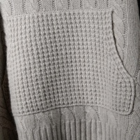100% doux chaud à la mode pull en cachemire avec col à capuche élégant choix d'hiver personnalisable