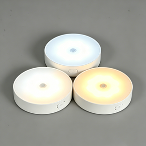 Adjustable 3 Color Motion Sensor <b>LED</b> Cabinet <b>Light</b> USB Rechargeable <b>Wardrobe</b> <b>Light</b> for Bedroom - Product Image 3