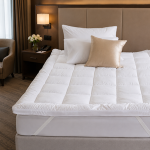 Wholesale Hotel Mattress <b>Pad</b> Quilted Protector Soft Breathable <b>Bed</b> YM001 Soft Breathable Material Provides Comfort and Enhances - Product Image 1