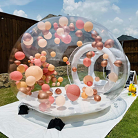 Dôme gonflable commercial transparent de haute qualité pour fêtes en extérieur 2026 – Tente bulle transparente pour enfants 6ft x 9.8ft avec souffleur d'air