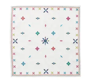 Moroccan Embroidery Linen Table Napkins Custom Embroidered Napkins Linen