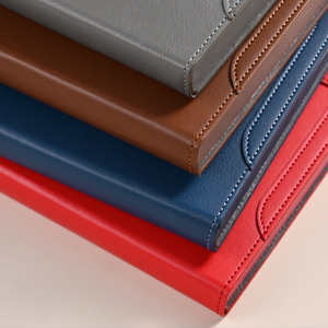 Thương hiệu mới ra mắt cao cấp tối giản nằm phẳng thiết kế da xoắn ốc A5 máy tính xách tay cho quán cà phê bằng văn bản - Product Image 4