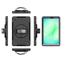 Étui robuste pour tablette Samsung Tab A11 8,7 pouces SM-X133 avec support rotatif à 360°, protection antichoc pour appareil photo, pare-chocs en PC
