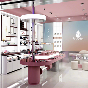 Custom Modern Portable MDF Cosmetic Display Stand Commercial Retail Wall <strong>Shelf</strong> - Product Image 1