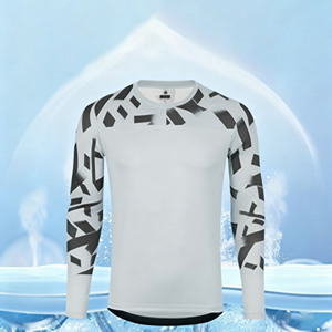 เสื้อจักรยานแขนยาวสำหรับผู้ชายรุ่นใหม่ล่าสุดสำหรับฤดูใบไม้ร่วง ผลิตจากโพลีเอสเตอร์น้ำหนักเบา ระบายอากาศได้ดี แห้งเร็ว เหมาะสำหรับกิจกรรมกลางแจ้ง - Product Image 3