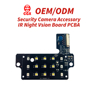 Accessoire de caméra de sécurité CCTV personnalisé en usine, panneau de vision nocturne infrarouge + lumière blanche, carte à double spectre PCBA IR 850nm 940nm