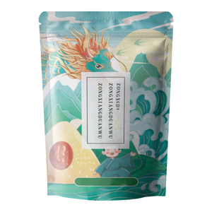 Sacs <span class=keywords><strong>d</strong></span>'emballage personnalisés imprimés biodégradables et compostables <span class=keywords><strong>de</strong></span> qualité alimentaire avec fermeture éclair pour snacks, noix, fruits secs et bœuf séché - Product Image 1