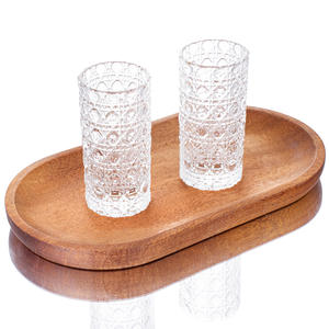 Verres à shot en cristal transparent mini ronds vides pour vodka, whisky, saké, soju, brandy et spiritueux – Vente en gros personnalisée - Product Image 2