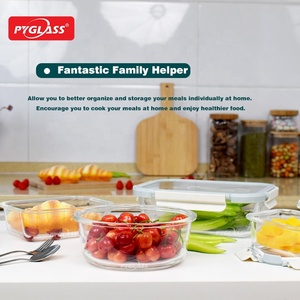 11 SET High Boro silicate <span class=keywords><strong>Glass</strong></span> Storage, BPA-freie Bento-Brot dosen, Glasmahlzeit-Zubereitung behälter mit Glas deckeln - Product Image 6