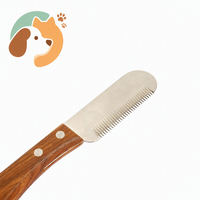 Couteau à épiler les poils d'animaux pour chiens, chats, terriers – Outil de toilettage et de démêlage – Peigne tondeuse