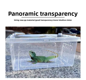 Terrario Portátil Transparente para Cría de Serpientes, Faunario para Dragón Barbudo, Lagarto, Araña, Rana - Product Image 3