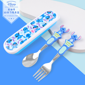 <span class=keywords><strong>Fourchette</strong></span> et cuillère en acier inoxydable 3D <span class=keywords><strong>Disney</strong></span>, ensemble mignon de trois pièces pour la rentrée scolaire - Product Image 5