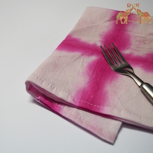 Factory Direct High Quality 100% Cotton Napkins <b>Hand</b> Block Printed Natural Vegetable Dye Embroidered Pattern Dinner Usage - Product Image 5