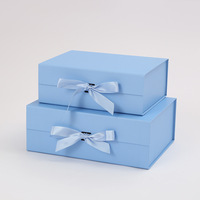 Premium Benutzerdefiniertes Logo Luxuriöse Große Matte Starre Papier-Karton Schwarze Faltbare Leere Magnetverschluss Geschenkbox Verpackung