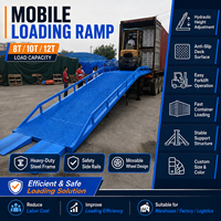 Rampe de chargement pour chariot élévateur pour camion porte-conteneurs, rampe de chargement mobile robuste 8T 10T 12T