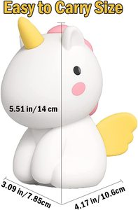 Baby Night Light Cartoon RGB ricaricabile lampada <span class=keywords><strong>unicorno</strong></span> LED luce notturna in silicone per la camera dei bambini - Product Image 5