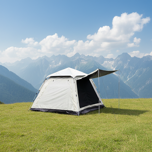 เต็นท์แคมป์ปิ้งกลางแจ้ง เต็นท์เดินป่าแบบพับได้ กันลม กันน้ำ เต็นท์โดมป๊อปอัพ หนึ่งห้องนอน สองชั้น ผ้าโพลีเอสเตอร์ 170T สำหรับ <span class=keywords><strong>3</strong></span>-4 คน - Product Image 6