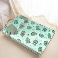 Lit pour chat et chien en tissu à carreaux mignon, coussin doux et confortable, housse amovible rouge avec oreiller en mousse, pour toutes les saisons - Vente flash