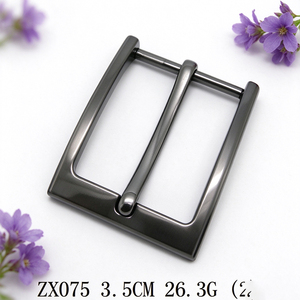 Fermoir de ceinture en alliage de zinc poli or 35 mm de qualité supérieure en forme de U, avec goupille métallique, pour projets de maroquinerie - Product Image 5
