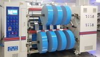 Machine de découpe et de rembobinage automatique de rouleaux géants de ruban adhésif et de mousse de 1300 mm avec contrôle PLC et tension servo automatique
