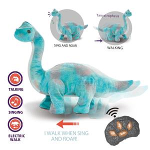 Juguete de Peluche de Triceratops, Dinosaurio de Control Remoto, Animales de Peluche para Niños, Repite lo que Dices, Dinosaurio Caminante para Montar - Product Image 4