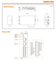 Controlador Lógico Programable Edge PLC de Doble Núcleo Arm Cortex A35 1.5GHz 1GB DDR4 IO SDMMC PCIe RS485 SCADA Gateway
