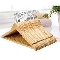 Perchas planas de madera para ropa, paquete de 100 en varios colores perchas, venta al por mayor, pequeño cantidad mínima