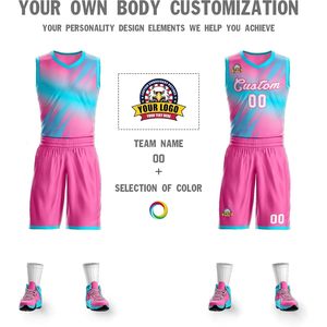 Uniforme de Baloncesto Personalizado con Sublimación, Poliéster Transpirable, Unisex para Adultos, Nombre del Equipo, Número Personalizado - Product Image 3