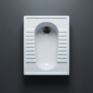 WC en céramique Chaozhou, système de chasse d'eau compact pour salle de bain, cuvette à la turque avec couvercle et réservoir - Product Image 2
