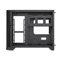 GAMEMAX HYPE-M Mid Tower MicroATX Gaming PC Case with Curved Glass Panel Steel Construction in Stock