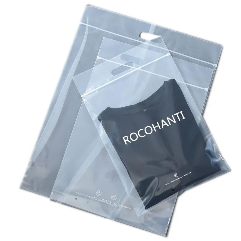 Изготовленные на заказ матовые биоразлагаемые пластиковые упаковочные пакеты на молнии Майки купальники на молнии сумки с логотипом