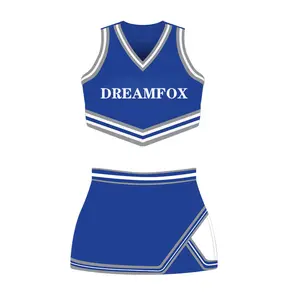 cheerleading dance uniforms for women sublimation youth cheerleading jersey custom design cheerleading top and skirts