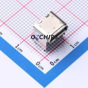 HC-TYPE-C-16P-CH6.75-3A-F1.3-0 USB Connector SMD Connector Type-C USB 3.1 Female Horizontal Mount - Product Image 1