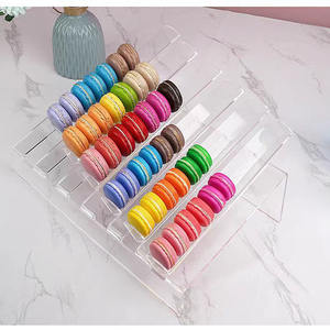 Plateau d'affichage <span class=keywords><strong>macaron</strong></span> en acrylique léger <span class=keywords><strong>Présentoir</strong></span> à dessert à 6 emplacements Support à biscuits Supports en acrylique pour affichage léger - Product Image 2