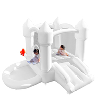 Structure gonflable Oxford pour aire de jeux extérieure, toboggan gonflable blanc pour enfants, approvisionnement en gros pour importateurs et détaillants en ligne