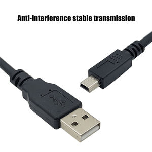<b>USB</b> <b>2.0</b> PVC BLACK <b>Cable</b> a Male to 5 Pin Mini <b>USB</b> Industrial Data Sync Charging Charger - Product Image 3