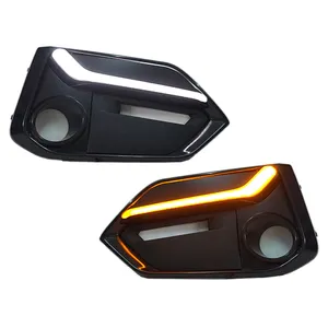 ARRIVAL DRL For Honda Civic 2020 2021 LED DRL Daytime Running Light Fog Lamp daylight with Turn Signal light auto parts