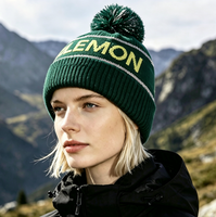 Bonnet unisexe personnalisé à faible MOQ, en tricot jacquard à rayures réfléchissantes, pour le quotidien, les voyages, la mode et un style cool