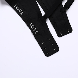 Ensemble de camisoles quotidiennes sans coutures à imprimé lettres pour femmes, soutien-gorge à armatures ajustables grande taille, culottes taille haute à séchage rapide en nylon et élasthanne - Product Image 6