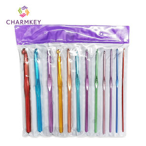 Lot de 12 crochets en aluminium de différentes tailles pour le tricot à la main - Product Image 2