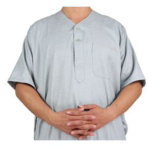 Jalabiya in Cotone per Adulti, Design Semplice, Manica Corta, Taglie 54-62, Traspirante, per l'<span class=keywords><strong>Algeria</strong></span> - Product Image 2