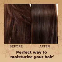250ml Keratin Hyaluronik Asit Derinlemesine Besleyici Nemlendirici Onarıcı Durulanmayan Saç Maskesi Hasarlı Kuru Kıvırcık Kabarık Saçlar için 2'si 1 Arada