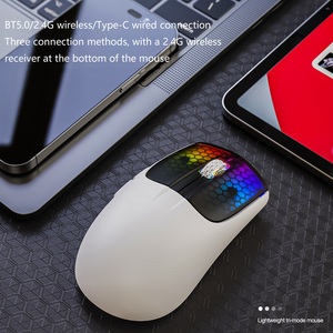 Ratón inalámbrico Attack Shark X5 RGB de tres modos, juego de deportes electrónicos ligero, ratón inalámbrico con cable BT - Product Image 4