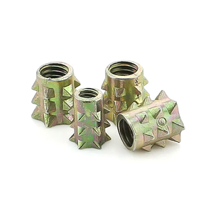 M4-M8 Kẽm hợp kim mạ kẽm loại một đồ nội thất gỗ Gai chèn hạt mà không có cổ áo - Product Image 5