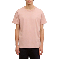 T-shirt Homme Personnalisable en Coton Côtelé Uni 100% Doux Grande Taille Coupe Classique avec Logo Personnalisé pour l'Été 2026 – Vente en Gros